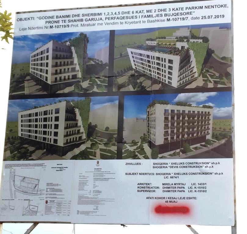 Xheluks Construksion shpk, Devis Construksion shpk Godine banimi dhe sherbimi 1,2,3,4,5 dhe 6